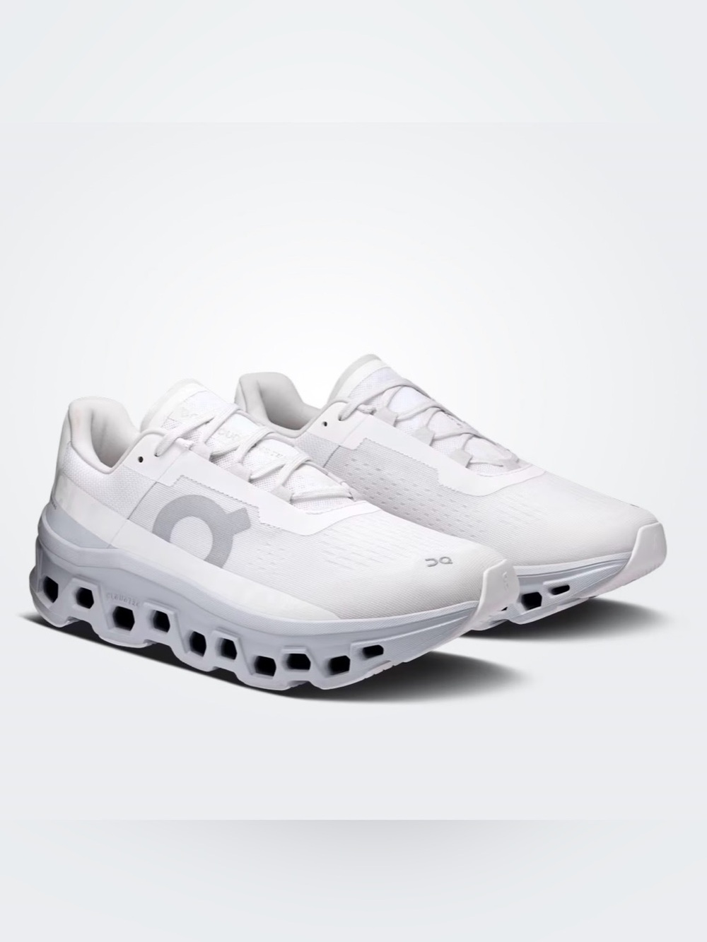 BRAND NEW On Cloud CloudMonster White Grey Athletic Running Shoes Mens 8.5